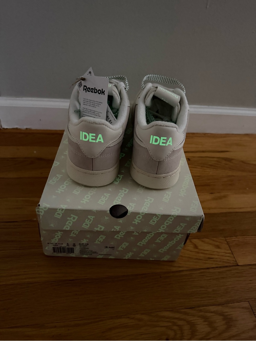 Reebok Club 85 Collab IDEA Go In The Dark Men's Shoes 10M/11.5W NWT